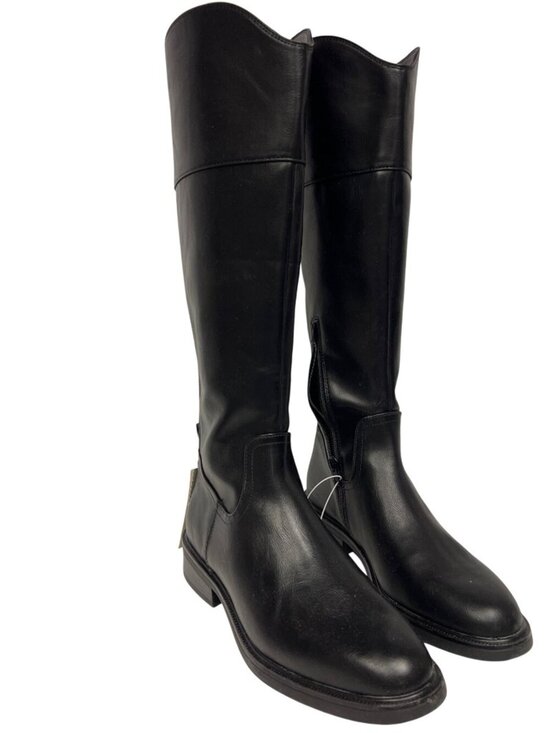 A New Day Shoes - A New Day Women's Boots Knee High Black Faux Leather Size 9.5 Western NEW